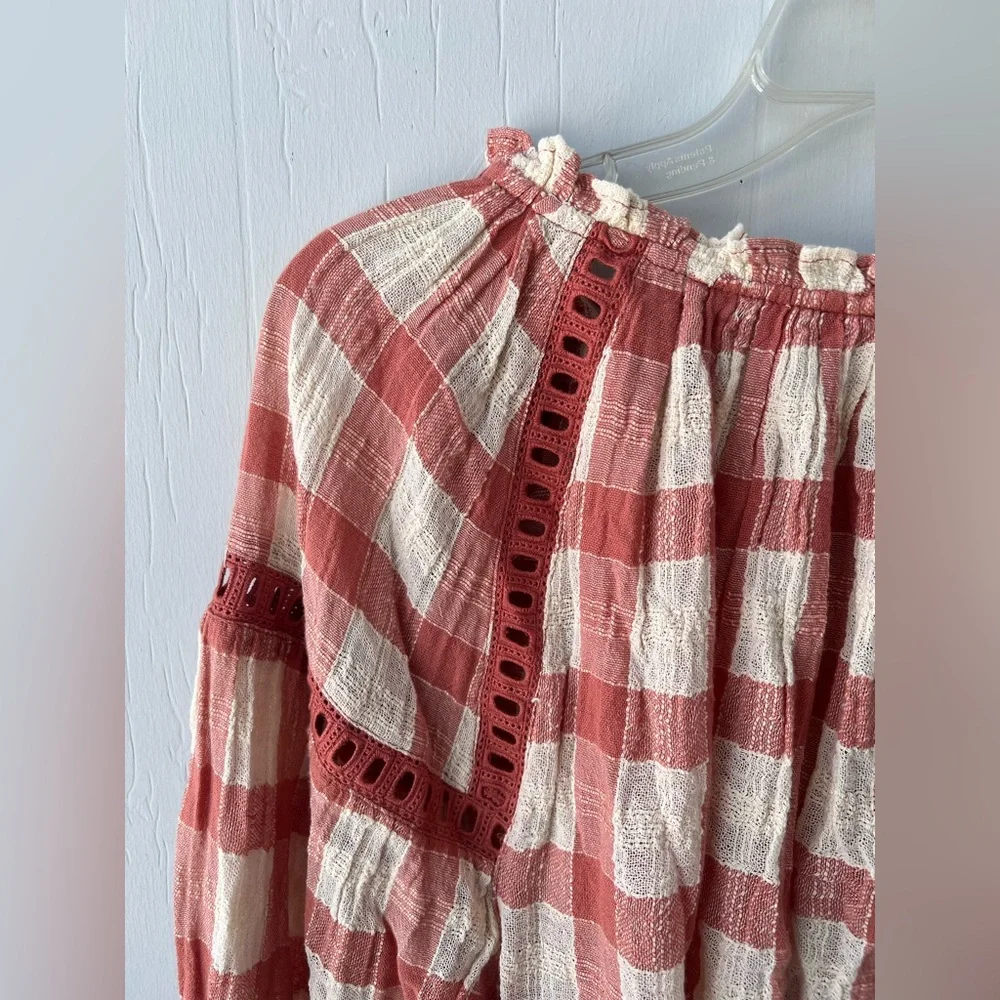 NWT Free People Honey Grove Plaid Top (size S) - Picture 9 of 11